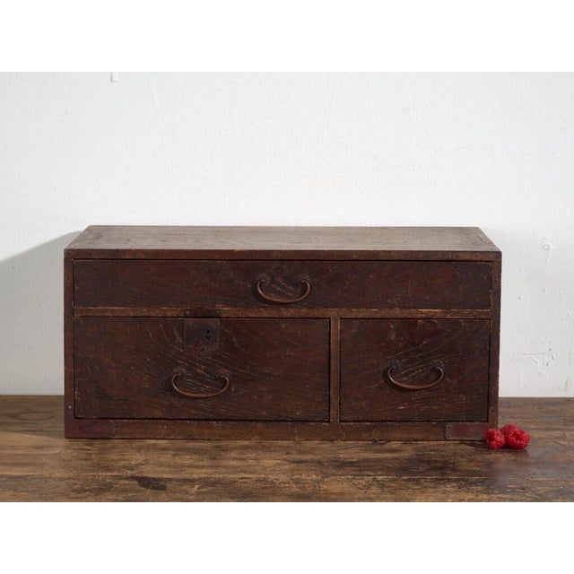 Antique Japanese Desk Chest For Sale - Image 10 of 12