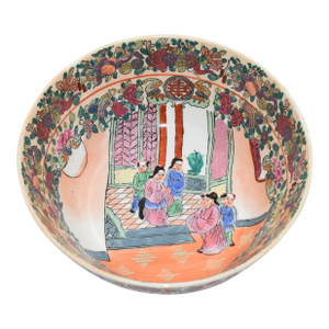 Vintage Famille Rose/Rose Medallion Chinese Porcelain Bowl