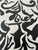 Large Abstract Black and White Painting With Tribal Vibe For Sale - Image 4 of 7