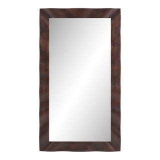 Wrinkle Wavy Wood Mirror For Sale
