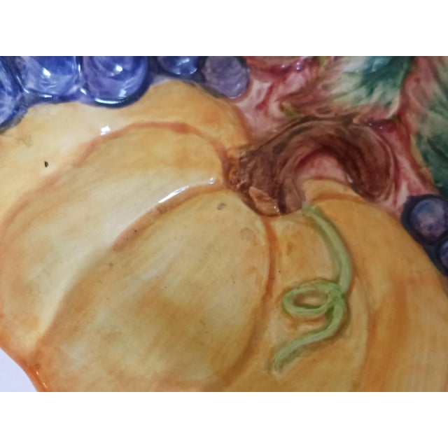 Vintage "Thanksgiving Banquet" by Fitz and Floyd 1993-98 Relish Dish For Sale In Milwaukee - Image 6 of 7