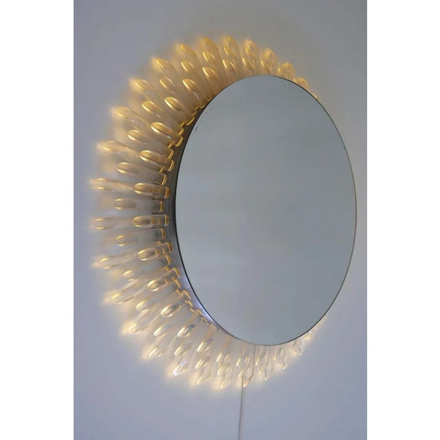 Large German Mid-Century Modern Sunbeam Mirror, 1970s For Sale - Image 10 of 18