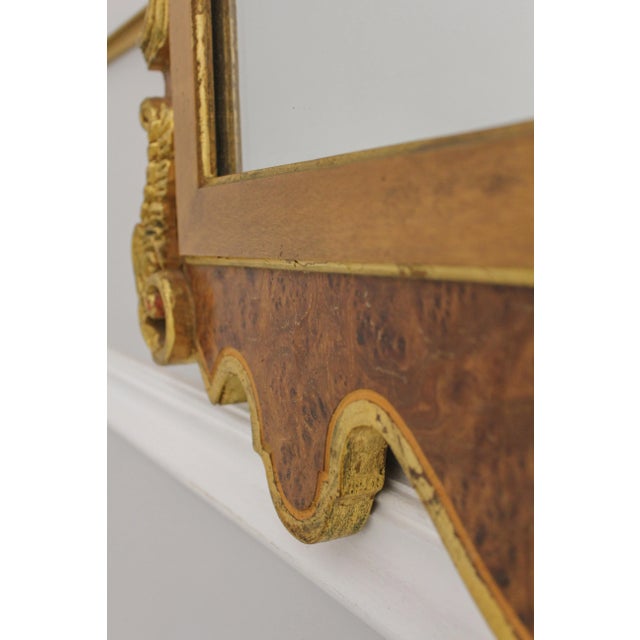 Florentina Italian Made Walnut Mirror For Sale - Image 9 of 13