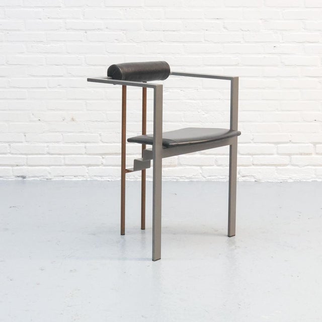 Black Set of Trix Dining Chairs by Karl Friedrich Förster for KFF Design, 1980s For Sale - Image 8 of 15