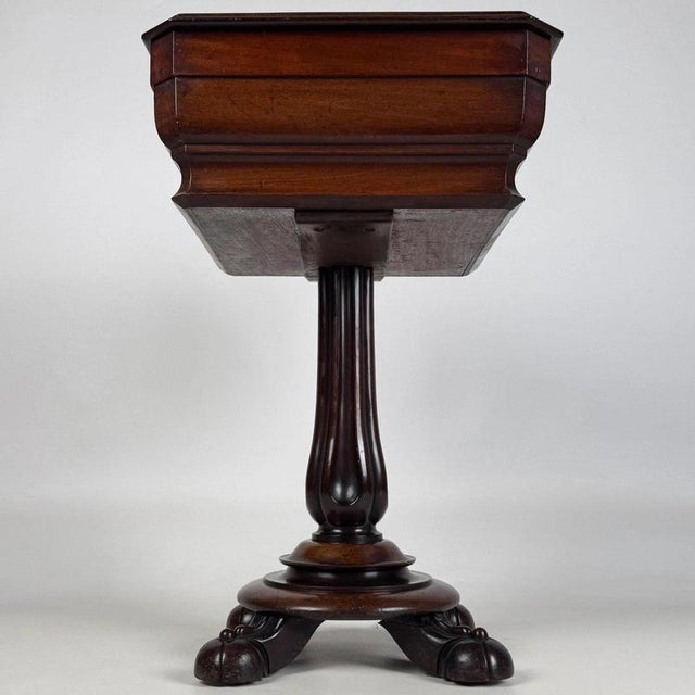 Antique English Regency Mahogany Workbox, 1800s For Sale - Image 6 of 12
