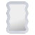 Frances White Wavy Wall Mirror For Sale