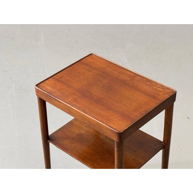 Mid-Century Side Table with Shelf in Teak, 1960s For Sale - Image 9 of 16