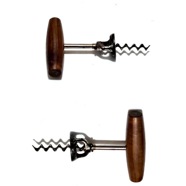 French Country Early 20th Century T Handle Wood Bell Corkscrew For Sale - Image 3 of 7
