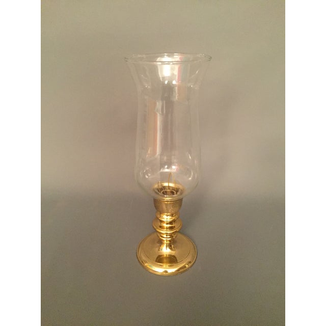 Brass & Glass Candle Holder Chairish