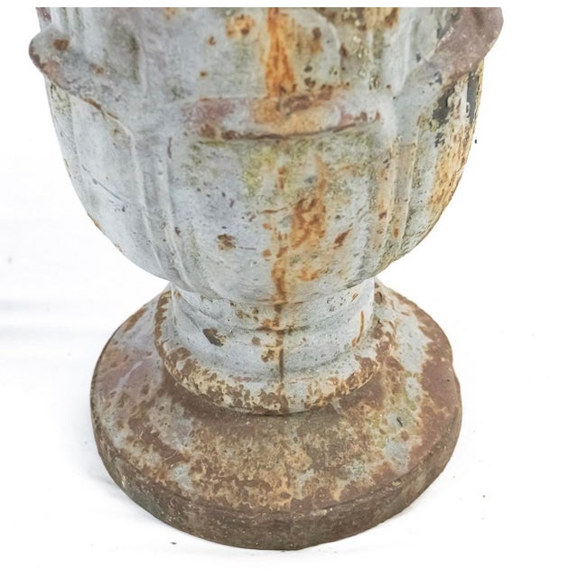 Late 20th Century Pair of Antique Cast Iron Finials For Sale - Image 5 of 9