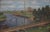 1970s Industrial Landscape Oil Painting, Ukrainian Art (60-93) For Sale