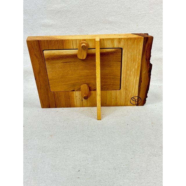 Rustic Handmade Hickory Picture Frame For Sale - Image 3 of 7