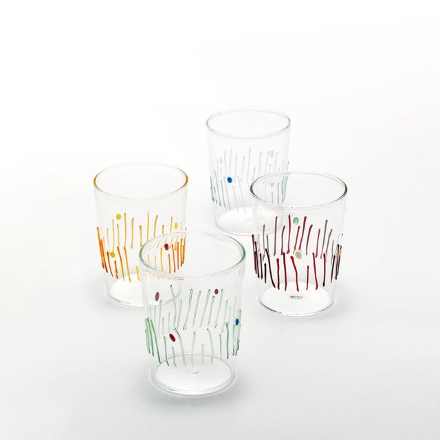 Contemporary Quattro Stagioni Glasses - Set of 4 For Sale - Image 3 of 7