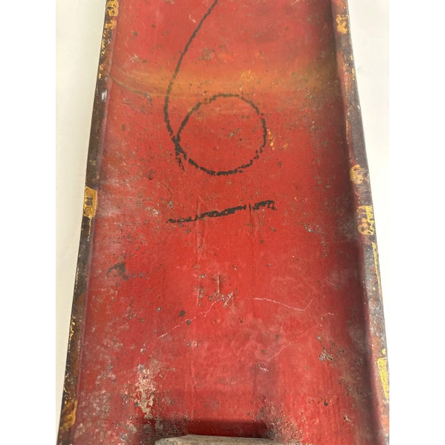 Metal Large Woolworth & Co Gilt Metal Number Ten Sign Wall Sculpture For Sale - Image 7 of 10