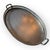 Hollywood Regency Vintage Silver-Tone Oval Pierced Gallery Tray With Handles and Feet For Sale - Image 3 of 11