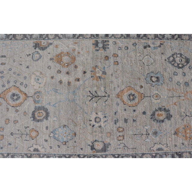 Oushak Rug by Keivan Woven Arts, Hand-Knotted Wool, Afghan, 3'11 X 6'0 For Sale - Image 10 of 12