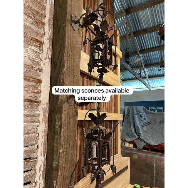 18th Century Italian Wrought Iron Lantern For Sale - Image 6 of 6