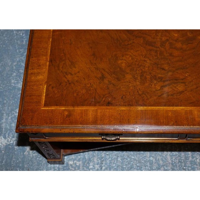Large Georgian Burr Walnut Coffee Table from Brights of Nettlebed London For Sale - Image 12 of 18