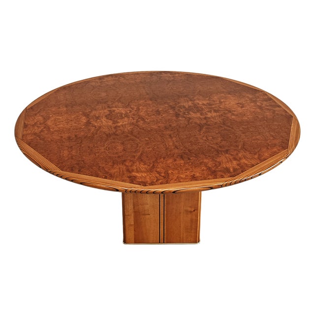 Round Artona Briar Table by Afra Tobia Scarpa for Maxalto, 1970s For Sale