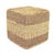 The Woven Ottoman from Zentique is a handwoven cylinder ottoman in light brown water hyacinth, seagrass, and corn husk...