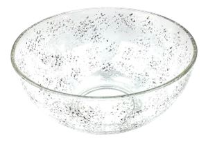 1990s Large Glass Spattered Design All Purpose Bowl