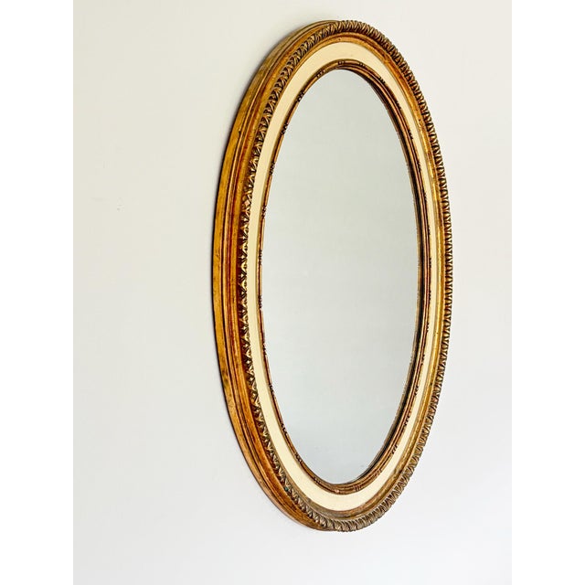 Oval Mirrors with Gilt Finishes, Italy, 1950s, Set of 2 For Sale - Image 15 of 16