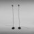Metal Fire Fly Reading Lamps by Emanuele Ricci for Artemide, Set of 2 For Sale - Image 7 of 10