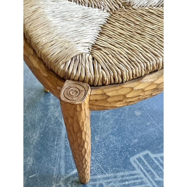 Wood Vintage Boho Lorin Marsh Faux Bois Dining Chairs - Set of 8 For Sale - Image 7 of 10