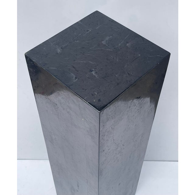 Tessellated Stone Pedestal by Marquis Collection of Beverly Hills, Usa 1990s For Sale - Image 15 of 18
