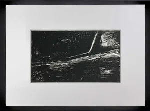 Henry Moore Lithograph Original "Tunnel" 1973 Ltd. Ed W/Archival Frame