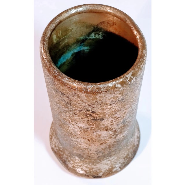 Vintage Heintz Art Metal Vase Sterling Over Bronze For Sale - Image 10 of 12