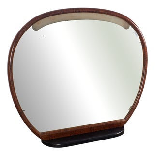 Vintage Illuminated Briar Wall Mirror by Guglielmo Ulrich, 1930s For Sale