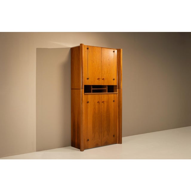 1970s Mod. Scuderia Highboard in Walnut by Scarpa for Bernini, Italy, 1970s For Sale - Image 5 of 13