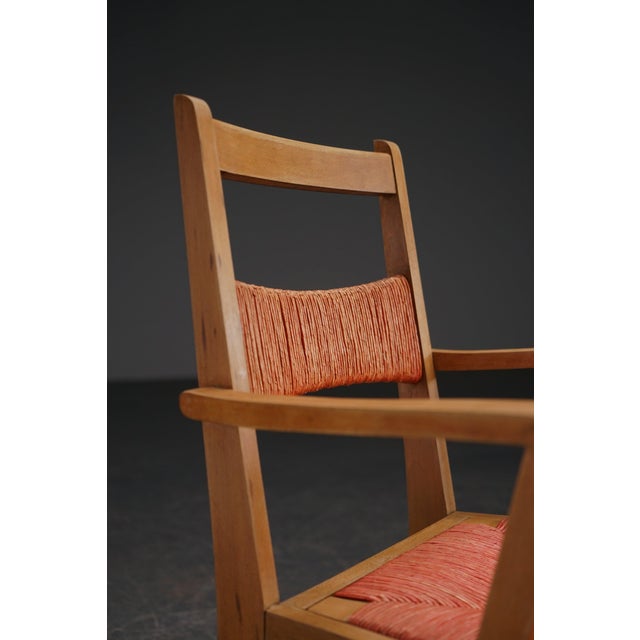 Brown Vintage Reconstruction Armchair, 1950s For Sale - Image 8 of 17