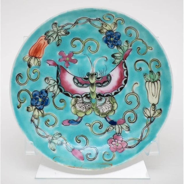 Vintage Japanese and Chinese Famille Verte Porcelain Set- 5 Pieces For Sale In Dallas - Image 6 of 10