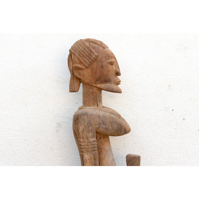 Mid 20th Century A 63" Tall Commanding Baule Female Figure For Sale - Image 5 of 11