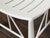 Pair of Vintage English Egyptian Revival White Thebes Stools with Curving Seats For Sale - Image 4 of 12