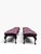 Antique Chippendale Style Carved Tufted Benches Newly Reupholstered in Burgundy Leather- Pair For Sale - Image 11 of 12