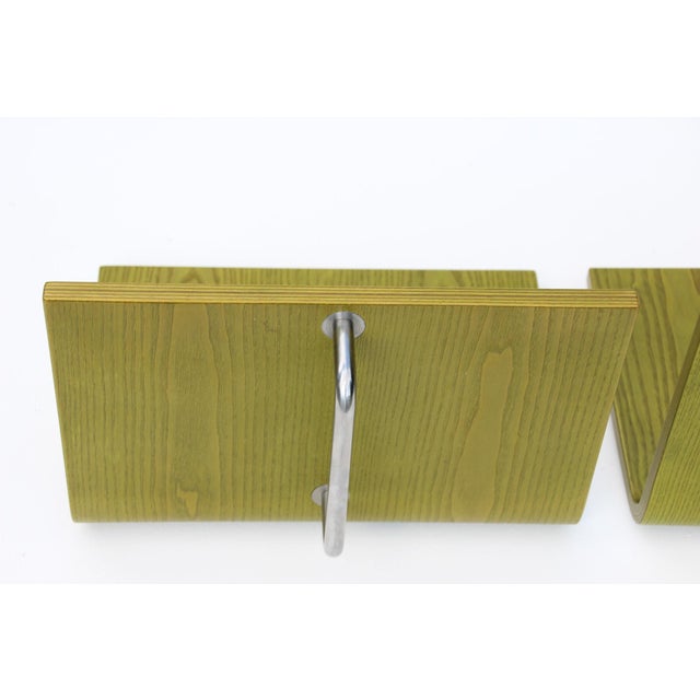 Postmodern Green Wall-Mounted Mensolo Coat Rack from Schönbuch, 1980s, Set of 3 For Sale - Image 4 of 14