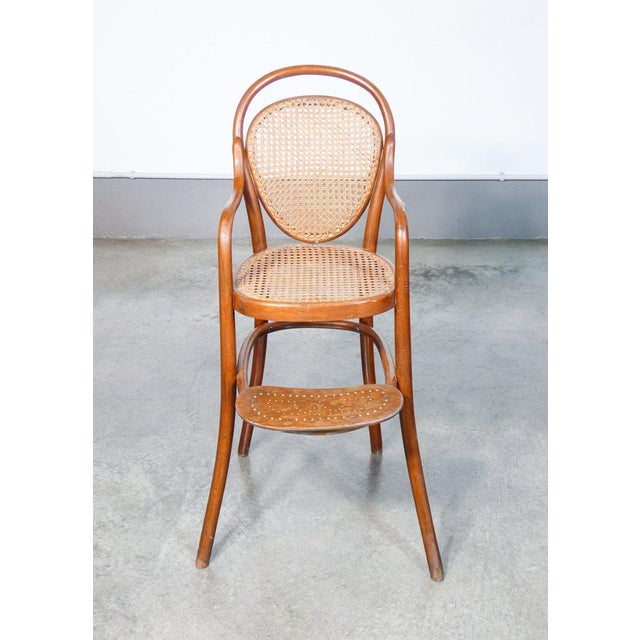 Childrens High Chair in Beech Wood from Thonet For Sale - Image 3 of 12