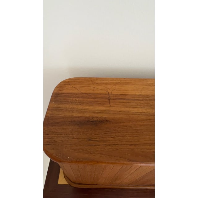 1970s 1970s Tambour Door Mini-Credenza Box by Teak-Tech For Sale - Image 5 of 6