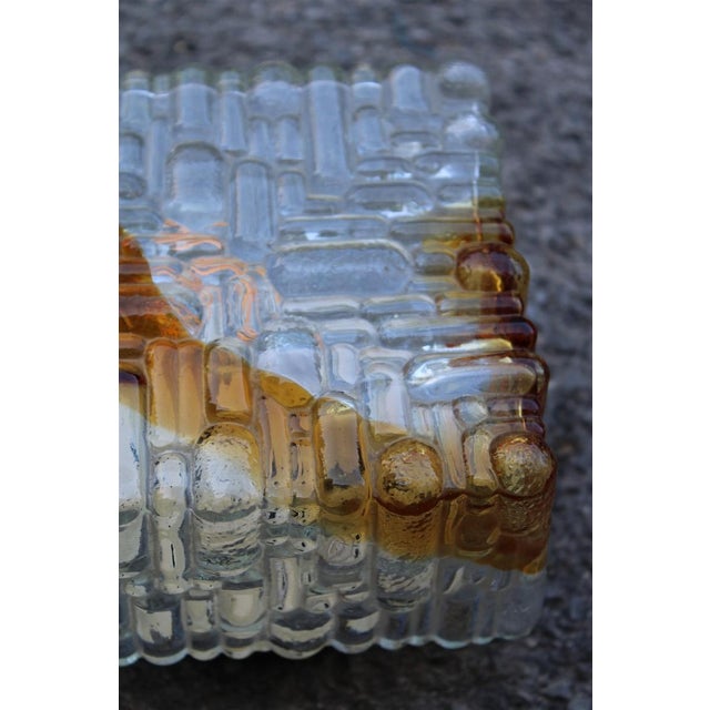 Square Ceiling or Wall Lights from Mazzega, Italy, 1970s, Set of 2, in Very Good conditions. Designed 1970 to 1979 This...