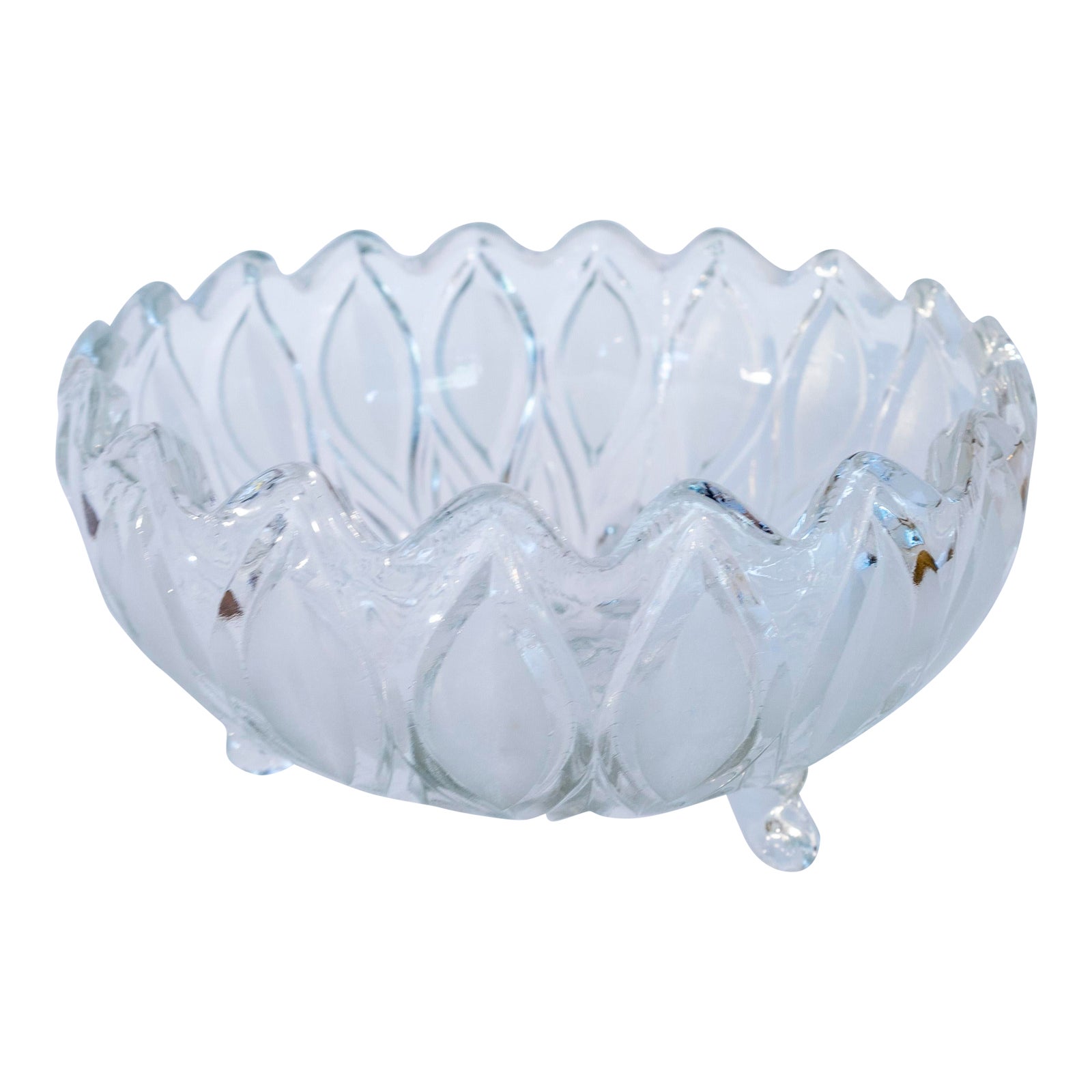 MidCentury Vintage Glass Fruit Bowl Chairish