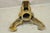 Vintage Baroque Style Gold Cast Aluminum Metal Tripod Pedestal Table Base For Sale - Image 9 of 11
