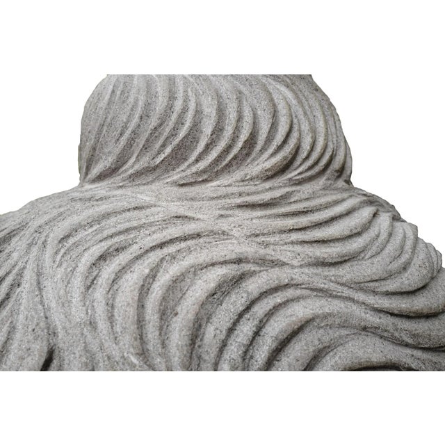 Asian Vintage Bali Stone Buddha Head For Sale - Image 3 of 6