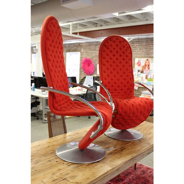 Verner Panton 1-2-3 System Lounge Chairs - a Pair For Sale - Image 9 of 9