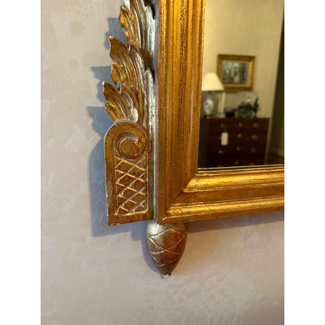 Vintage Louis XVI Style Giltwood Mirror For Sale - Image 11 of 11