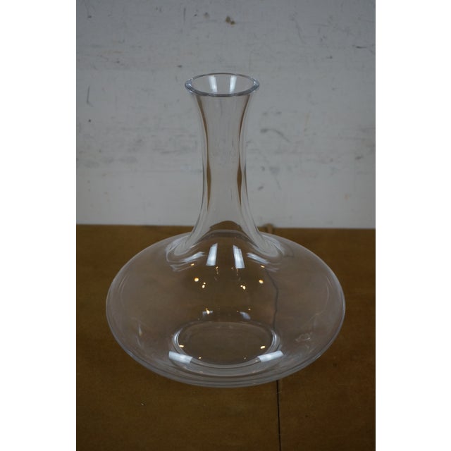 Vintage Christofle Crystal Wine Bottle Decanter Vase For Sale - Image 10 of 12