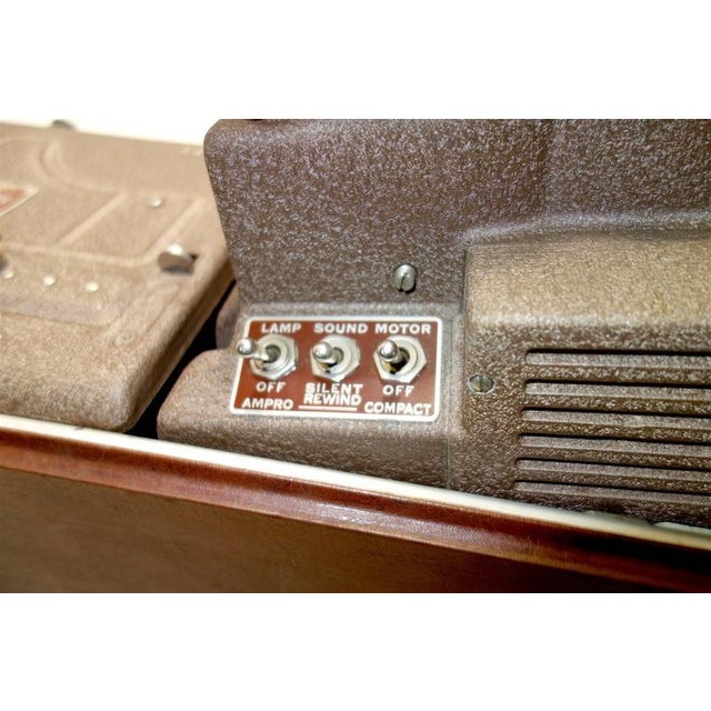 Black Ampro Vintage Cinema Projector, Circa 1948 For Sale - Image 8 of 10