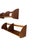 A neat and very well-made wall shelf in solid mahogany. The shelf has softly shaped ends and a classic, timeless design...